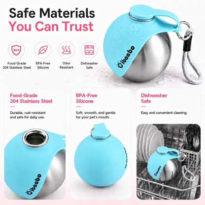 Portable Dog Water Bottle & Travel Bowl