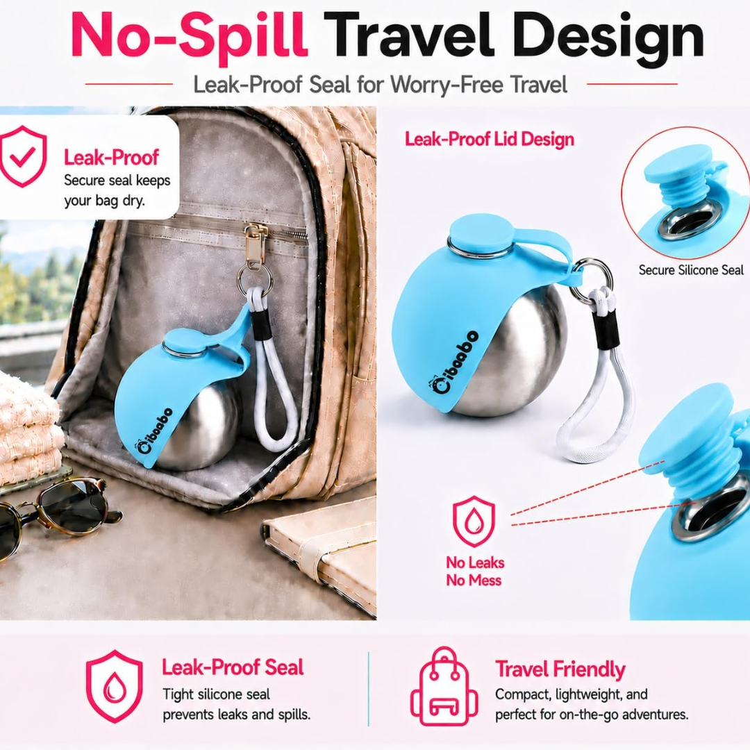 Portable Dog Water Bottle & Travel Bowl