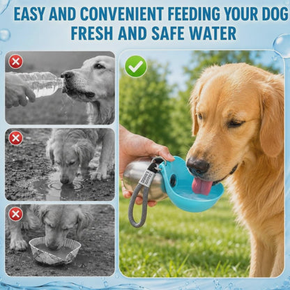 Portable Dog Water Bottle & Travel Bowl